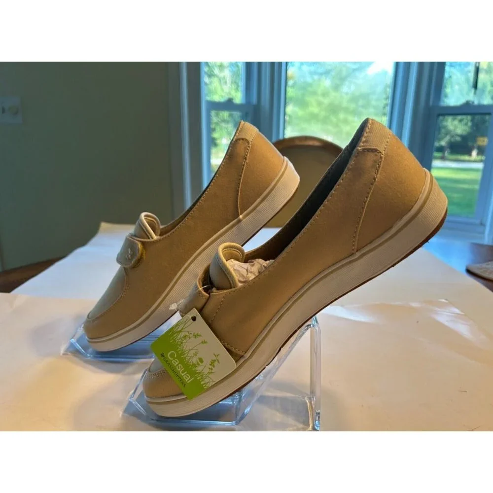 Women's Grasshoppers Casual Slip On Loafer Shoes 9.5 W Canyon Stone Twill - Picture 5 of 11